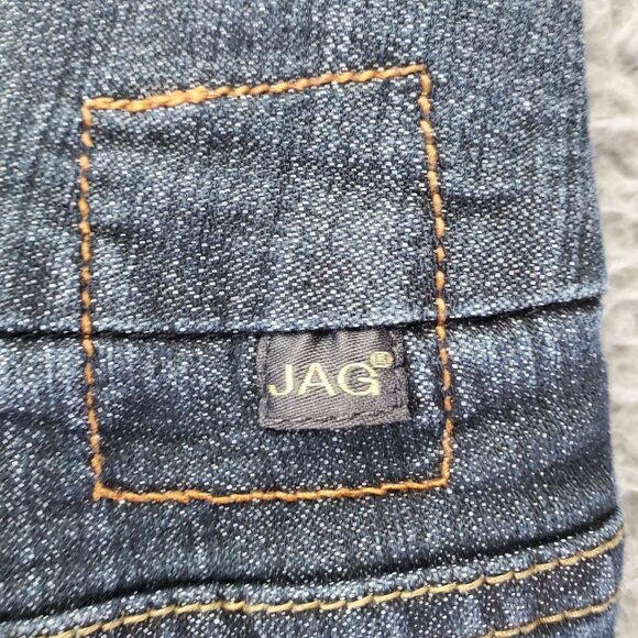 Jag Jeans Womens 14 Short Blue Pull-On Stretch Denim Mid Rise Elastic Waist - Picture 3 of 12
